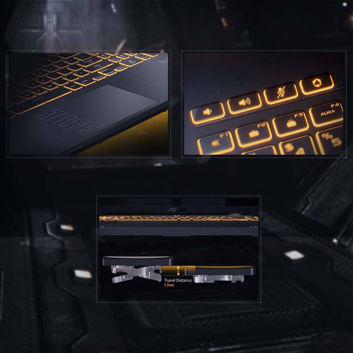 ASUS TUF Gaming Laptop F16 FX607VU Intel Core 7 Processor 240H 52GHz NVIDIA GeForce RTX 4050 6GB GDDR6 194 AI TOPs 16GB DDR5 16 FHD IPS 144Hz – Mecha Gray ASUS TUF Gaming Laptop F16 FX607VU Intel Core 7 Processor 240H 52GHz NVIDIA GeForce RTX 4050 6GB GDDR6 194 AI TOPs 16GB DDR5 16 FHD IPS 144Hz - Mecha Gray - Image 4