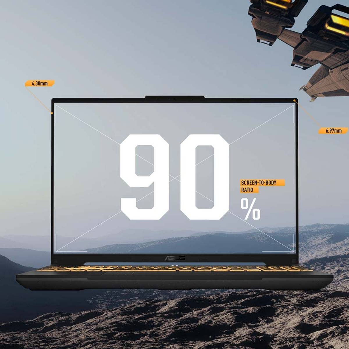 ASUS TUF Gaming Laptop F16 FX607VU Intel Core 7 Processor 240H 52GHz NVIDIA GeForce RTX 4050 6GB GDDR6 194 AI TOPs 16GB DDR5 16 FHD IPS 144Hz – Mecha Gray ASUS TUF Gaming Laptop F16 FX607VU Intel Core 7 Processor 240H 52GHz NVIDIA GeForce RTX 4050 6GB GDDR6 194 AI TOPs 16GB DDR5 16 FHD IPS 144Hz - Mecha Gray - Image 5