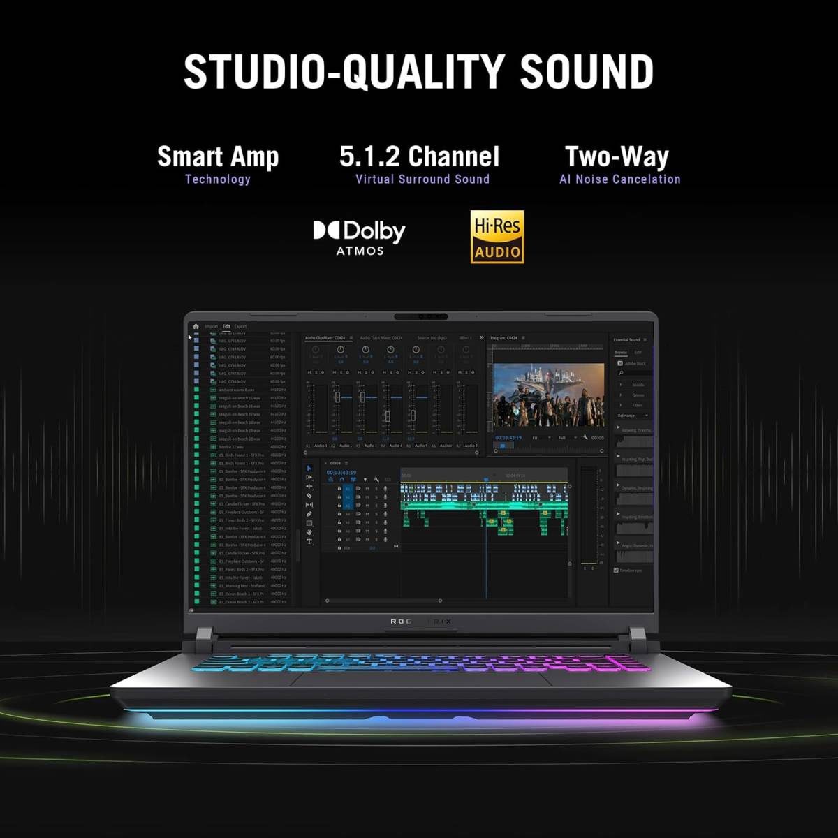 ASUS Gaming Laptop ROG Strix G16 Intel Core i7 14650HX Processor 52GHz NVIDIA GeForce RTX 5050 Laptop GPU 16GB DDR5 1TB SSD 16 FHD 165Hz – Eclipse Gray ASUS Gaming Laptop ROG Strix G16 Intel Core i7 14650HX Processor 52GHz NVIDIA GeForce RTX 5050 Laptop GPU 16GB DDR5 1TB SSD 16 FHD 165Hz - Eclipse Gray - Image 3