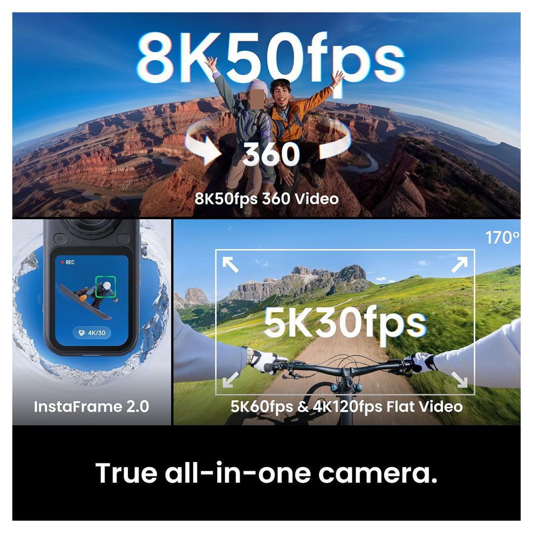 Insta360 X6 8K50fps 360 Waterproof Action Camera Insta360 X6 8K50fps 360 Waterproof Action Camera - Image 5