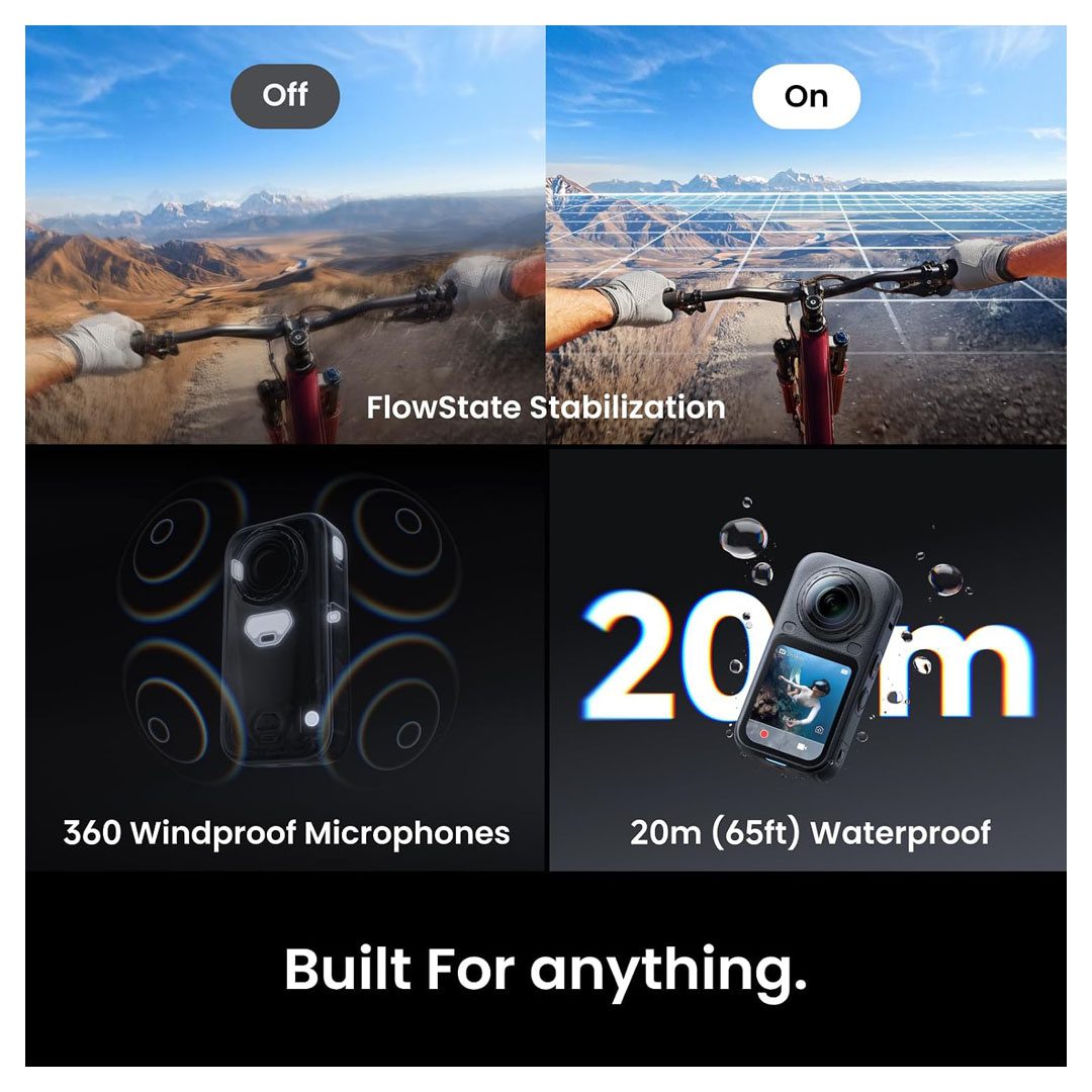 Insta360 X6 8K50fps 360 Waterproof Action Camera Insta360 X6 8K50fps 360 Waterproof Action Camera - Image 7