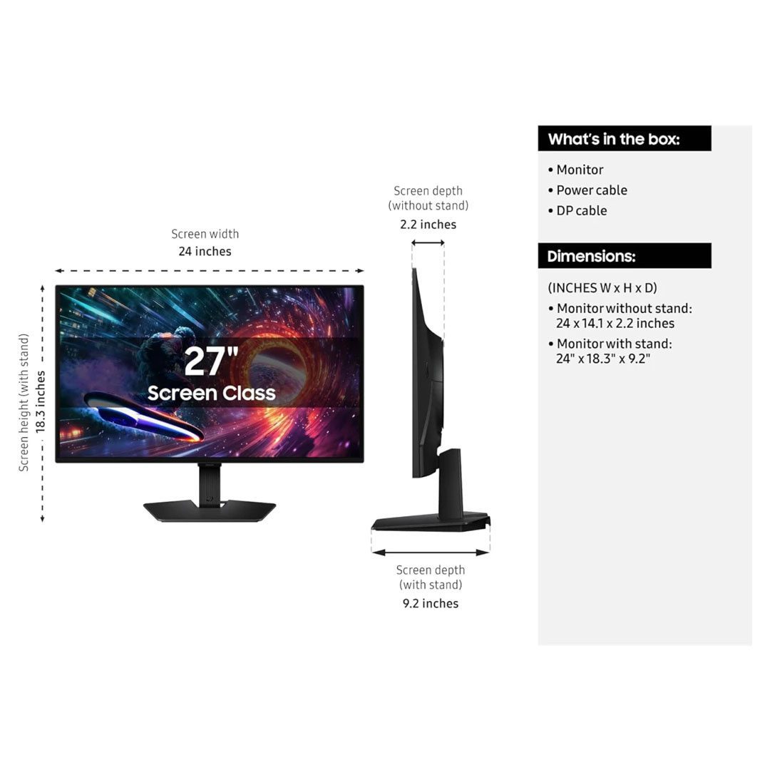 Samsung Odyssey G5 G50SF 27 OLED Gaming Monitor QHD 2K 180Hz 003ms G-Sync Compatible Samsung Odyssey G5 G50SF 27 OLED Gaming Monitor QHD 2K 180Hz 003ms G-Sync Compatible - Image 2