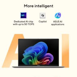 Alternative view of ASUS Vivobook 14 AMD Ryzen AI 5 330 Radeon Graphics 16GB DDR5 512GB PCIe 40 SSD 14 FHD IPS AntiGlare WiFi 6 Copilot Key MILSTD 810H Windows 11 Home - Platinum Gold
