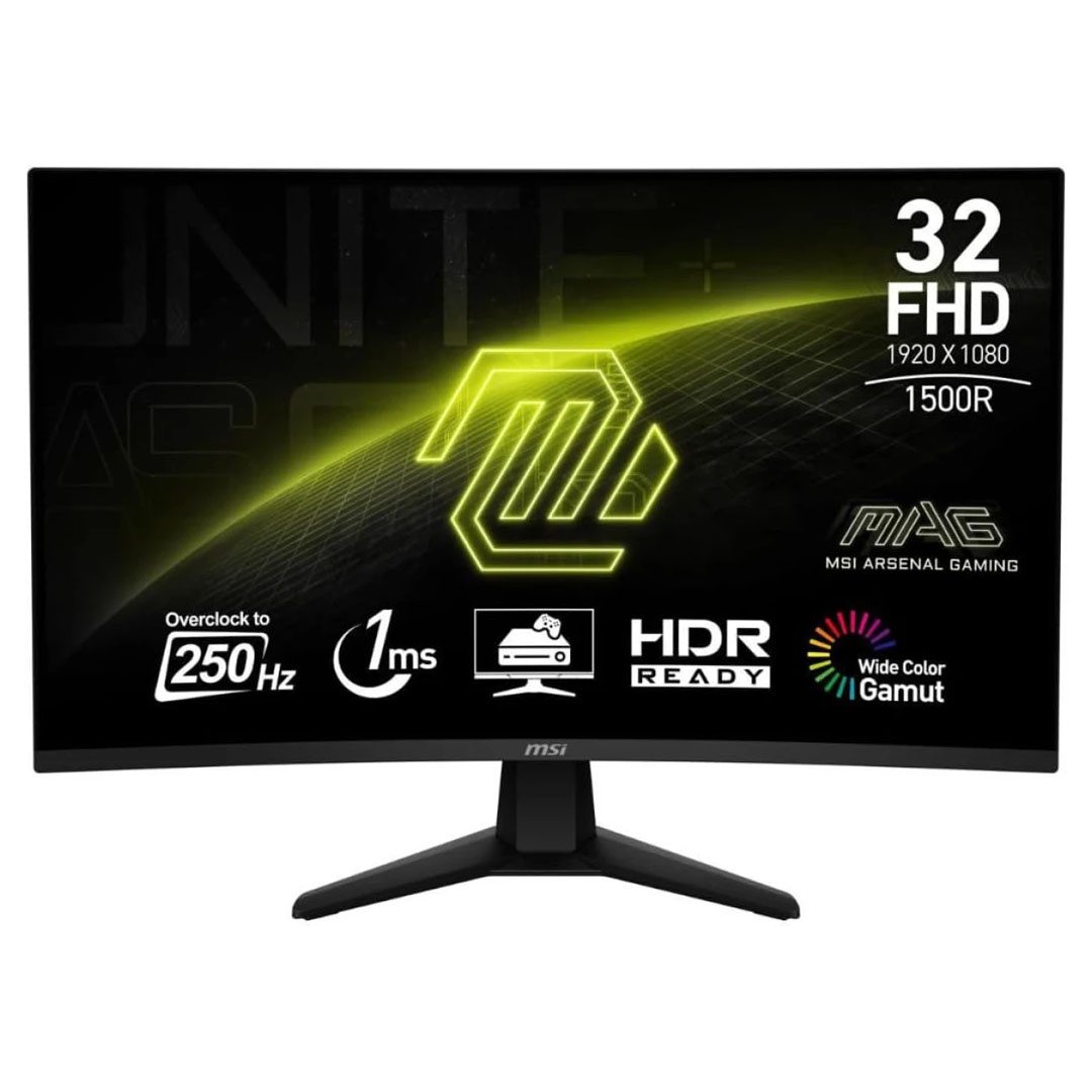 MSI MAG 32C6X 32 Curved Gaming Monitor 250Hz 1ms Full HD 1500R Adaptive Sync MSI MAG 32C6X 32 Curved Gaming Monitor 250Hz 1ms Full HD 1500R Adaptive Sync