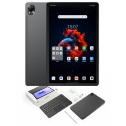 Blackview Mega1 Tablets 115 inch 120 Hz 24K FHD Android 50MP Camera 256GB Storage 1212GB RAM 33W Fast Charger 8800mAh 4G Dual SIM Tablet with BT Keyboard - Dark Gray
