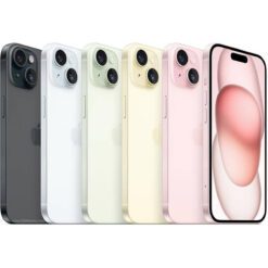 Apple iPhone 15 128GB Blue and Black Smartphone A16 Bionic Chip 61-inch Super Retina XDR Display Dual 48MP Camera USB-CBlack