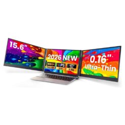V2COM P7 156 Triple Screen Extender Portable Monitor Full HD IPS 1920 x 1080 USB-C Plug Play