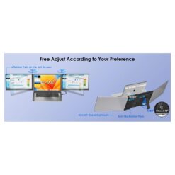 Alternative view of V2COM P7 156 Triple Screen Extender Portable Monitor Full HD IPS 1920 x 1080 USB-C Plug Play