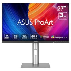 ASUS ProArt PA27JCV 27 5K HDR Professional Monitor 5120 x 2880 99 DCI-P3 USB-C 96W Auto KVM