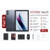 Blackview Tab 60 WiFi Android 14 Tablet Eye Comfort Mode 12GB Ram 4GB physical 8GB virtual 128GB Storage 101-inch HD Plus – Blue with Bluetooth Keyboard
