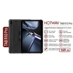 HOTWAV R10 Pro Rugged Tablet - 101 HD Display Android 14 Unisoc T606 OctaCore 8GB12GB RAM 256GB ROM 10800mAh Battery IP68 IP69K MILSTD810H Orange