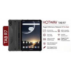 HOTWAV R7 Rugged Tablet - 101 HD Display Android 13 Unisoc T606 OctaCore Up to 12GB RAM 256GB ROM Expandable 2TB 15600mAh Battery IP68 IP69K MILSTD810H Vitality Orange