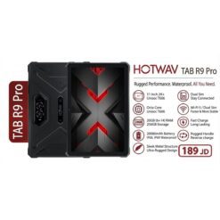 HOTWAV R9 Pro Rugged Tablet - 11 2K FHD Display Android 14 Unisoc OctaCore 6GB14GB RAM 256GB ROM Expandable 2TB 20080mAh Mega Battery IP68 IP69K MILSTD810H Red