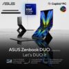 ASUS Zenbook Duo Laptop Intel Core Ultra 9 386H Up to 50TOPS 32GB LPDDR5X 2TB PCIe 40 SSD 14 3K OLED HDR True Black 1000 Touch WiFi 7 99Wh Battery Stylus with Wireless Charger Windows 11 Home - Moher Gray