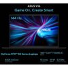Gaming Laptop ASUS V16 2025 Elevate Gaming Creativity Intel Core 7 Processor 240H Up to 52 GHz NVIDI GeForce RTX 5060 8GB GDDR7 160-inch FHD 144Hz - Matte Black