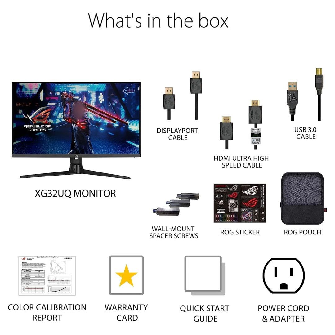 ASUS ROG Strix XG32UQ 32 4K Gaming Monitor 160Hz 1ms HDR600 G-SYNC Compatible ASUS ROG Strix XG32UQ 32 4K Gaming Monitor 160Hz 1ms HDR600 G-SYNC Compatible - Image 6