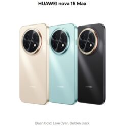 Alternative view of HUAWEI nova 15 Max 684 OLED FHD Smartphone 120Hz Refresh 8 8 GB RAM 256GB Storage 50MP Ultra Sensing Camera 8500mAh Battery with 40W SuperCharge Dual SIM 4G LTE Blush Gold Lake Cyan Golden Black